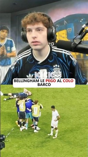 Bellingham le pega al Colo Barco #inglaterra #argentina #davooxeneize #bellingham #colobarco