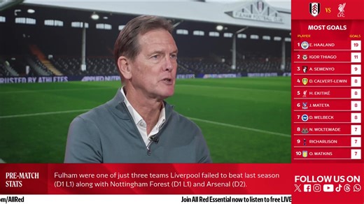 Join us LIVE as we build-up to today’s Premier League action against Fulham 🎥 #FULLIV | Liverpool FC