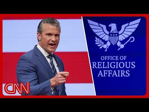 Hegseth unveils religious affairs office as Pentagon overhaul continues