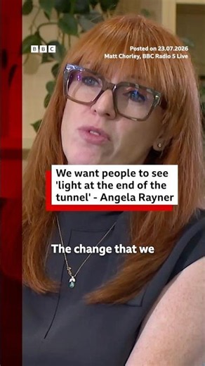 The government wants people to see "light at the end of the tunnel", Angela Rayner says. #BBCNews