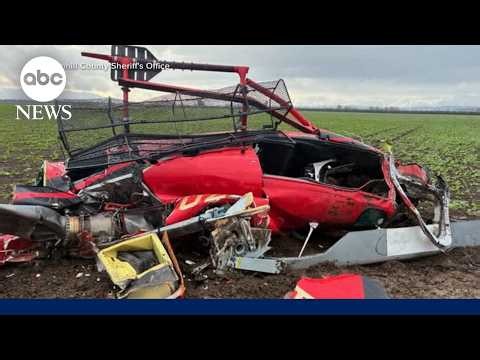 Helicopters collide midair in Oregon, killing 3 people
