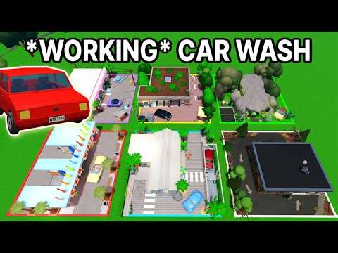 *WORKING* CAR WASH BUILD BATTLE Challenge in Bloxburg Roblox!