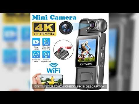 Ultra HD 4K WiFi Mini Camera Portable Digital Video Recorder Police BodyCam Infrared Night Vision Sp