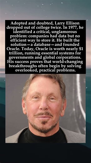 Solving the Boring Problem Larry Ellison's $1 Trillion Insight #LarryEllison #Oracle #shorts