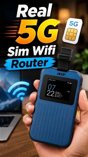 The Real 5G Sim WiFi Router!