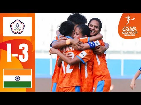 INDIA triumph, but is it enough? | Chinese Taipei - India | Highlights | AFC U20 Women's Asian Cup™