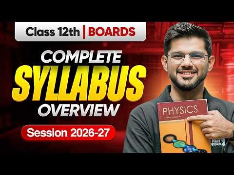Class 12 Physics Syllabus 2026-27 | CBSE Class 12th Official Board Syllabus | CBSE Exam 2026-27