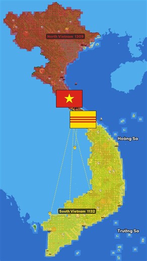 North Vietnam VS South Vietnam - WorldBox #worldbox #worldboxgodsimulator #vietnam