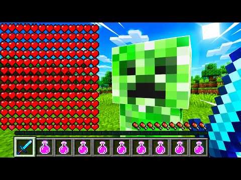Minecraft, But Every Creeper Explosion MULTIPLIES My Health! 💚💥