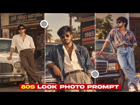 Instagram Trending 80s Look Photo Editing Prompt | Viral 80s Look Ai Photo Editing Chatgpt Prompt