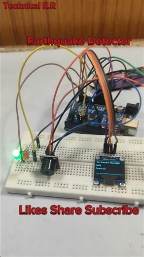 Arduino Earthquake Detector With OLED Display & Live Graph #arduino #arduinoproject