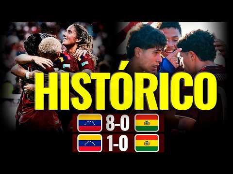 🔥¡DEMOLEDOR! 🇻🇪 Goleada HISTÓRICA y Clasificación al MUNDIAL | Resumen y goles Venezuela Bolivia