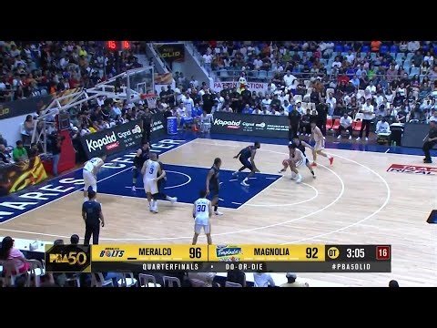 Meralco’s SEMIS-CLINCHING FINISH vs Magnolia in OT 🔥 | PBA Season 50 Commissioner’s Cup QF