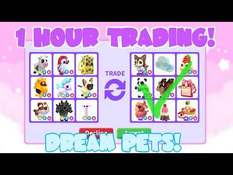 1 Hour of Trading for DREAM PETS! | Adopt Me Sucessful Trades Roblox | Riivv3r