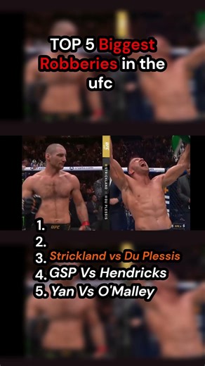 Top 5 Biggest Robberies in the UFC! #ufc #mma #knockout #mmafighter #wrestling #robbed