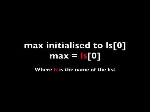 Find Maximum Value in a List (Without max Function) | Python & GCSE Computer Science