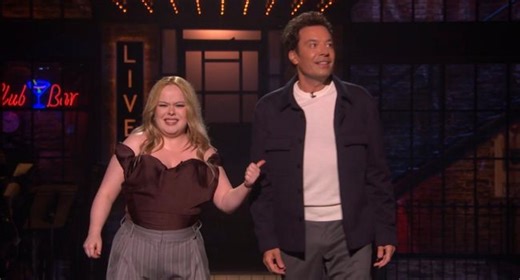 “‘DID HE JUST HIJACK THE ENTIRE SHOW?!’ — Jimmy Fallon STORMS ‘Weekend Update’ on Saturday Night Live UK in a FULL-ON TAKEOVER to ‘FIX’ America–Britain — IGNITING a WILD, NO-HOLDS-BARRED US vs UK SHOWDOWN with Nicola Coughlan That Left the Studio IN CHAOS!! No warning. No build-up. Just pure chaos. Jimmy Fallon didn’t just make a cameo on Weekend Update — he completely hijacked the moment, claiming he’d flown in to “fix” the US–UK relationship… and instantly turned it into a comedic battlefield.