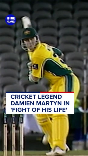 Tributes and well wishes are pouring in from around the globe as Aussie cricket great Damien Martyn fights for his life in a Queensland hospital. #9News READ MORE: https://nine.social/14aZ | 9 News