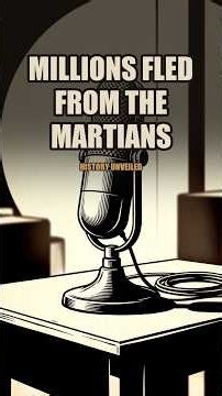 When a Radio Broadcast Convinced America Martians Invaded 👽 #waroftheworlds #orsonwelles #masspanic
