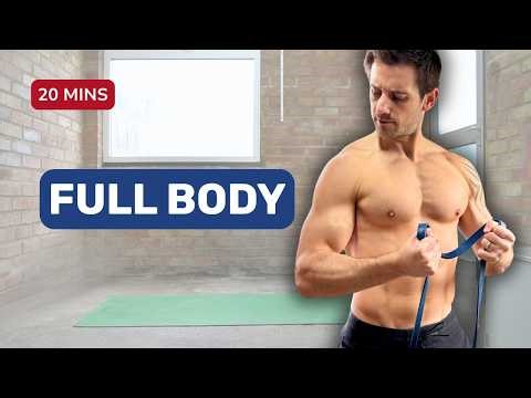 20 Minute Full Body RESISTANCE BAND WORKOUT (Build Muscle)