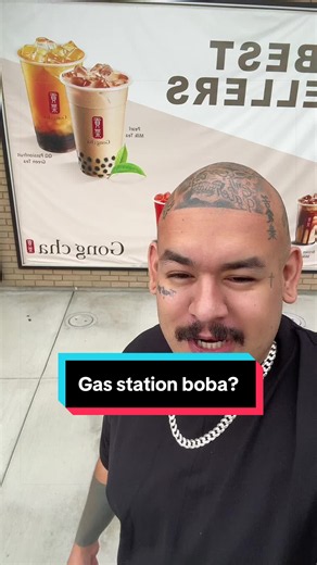 Gas station boba?? They have a @Gong cha USA in the @Tobbins Market Gas Station in Bakersfield let’s check the place out! #bakersfield #gasstations