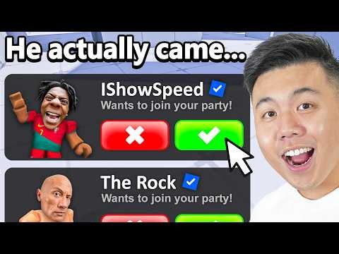 I Invited 100 Celebrities To Play Roblox Rivals!