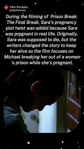 During the filming of Prison Break: The Final Break, Sara's pregnancy plot twist