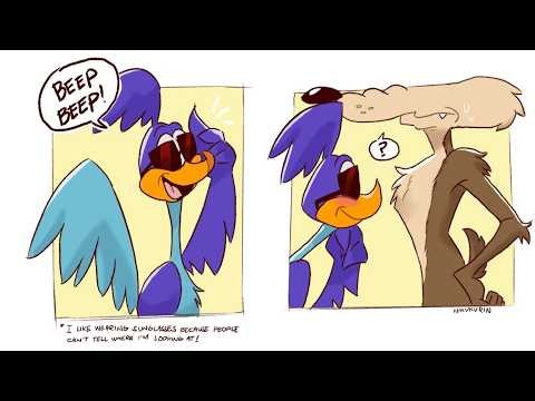 Wile E. Coyote Meets Road Runner's Lawyer | Coyote Comic Dub