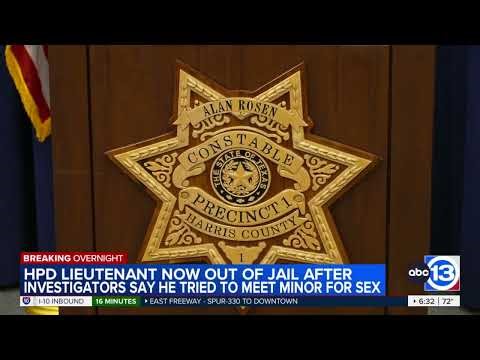 HPD lieutenant arrested after sending explicit images, soliciting minor, Harris Co. Pct. 1 says