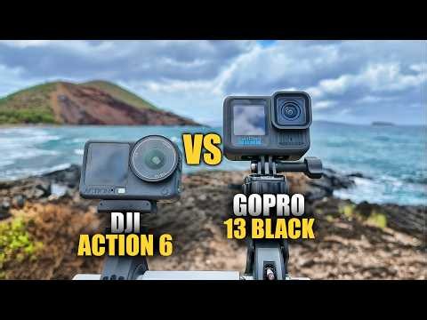 Real Use Comparison Review - DJI Osmo action 6 vs Gopro Hero 13 Black Action Cameras - Which One?