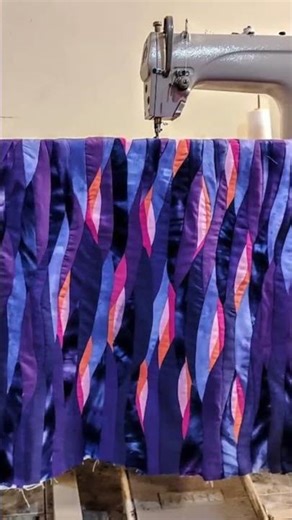 Wave floralgarden #wavequilts #wavelandscapepatchwork #wavepiecing #makingwaves #wavepiecingtutorial