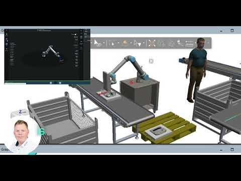 🚀 Virtual Commissioning Universal Robots – Conveyor Tracking in PolyScope X (VRC) Process Simulate