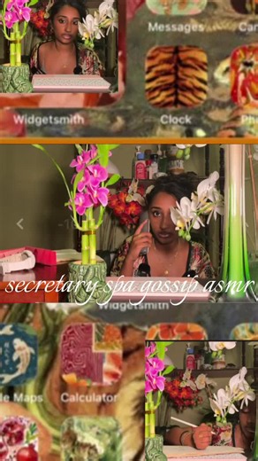 bim overload 🪷 #secretaryasmr #softspokenasmr #asmrroleplay #layeredsounds #2000sspaasmr