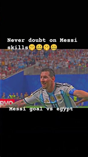 Messi is no more a human .he is an alien 👽👽👾 # Messi # Argentina # Egypt # world cup # goat # legend