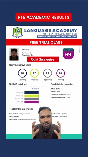PTE 55 for TR - 65 Students in One Month ✅ #pte #temporaryresidency #visaextension #ptetipsandtricks #pteonlineclasses #languageacademy