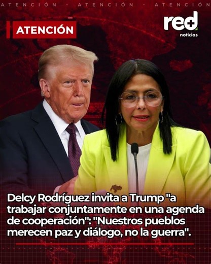 Delcy Rodríguez responde a Trump y lanza una propuesta que cambia el tono