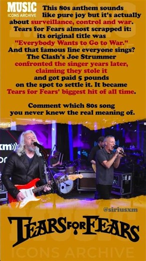 Tears for Fears “Everybody Wants to Rule the World”: The Song’s Hidden Dark Meaning #TearsForFears