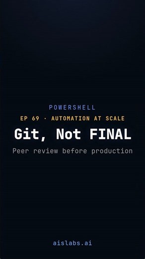 Git for Sysadmins: Control PowerShell Scripts