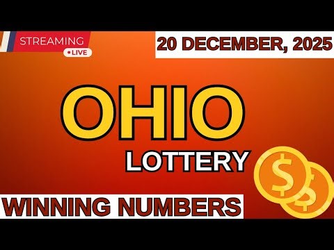 Ohio Midday Lottery Results For - 20 Dec, 2025 - Pick 3 - Pick 4 - Pick 5 - Powerball -Mega Millions
