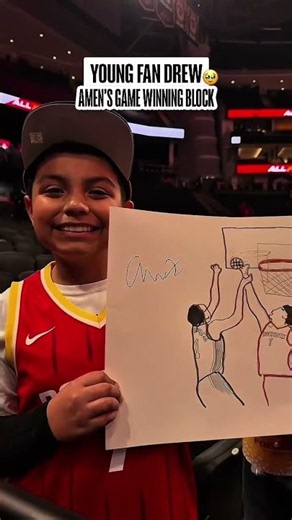 the sweetest interaction 🥹 #amenthompson #rockets
