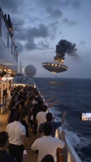 “People on a Cruise Ship Witnessed a UFO Crash Into the Ocean 😳🛸” #shorts
