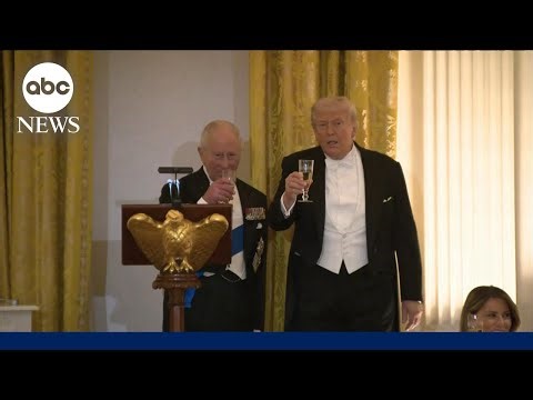 King Charles, Trump share quips, tout US-UK relationship at state dinner