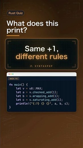 Rust u8 Overflow Helpers