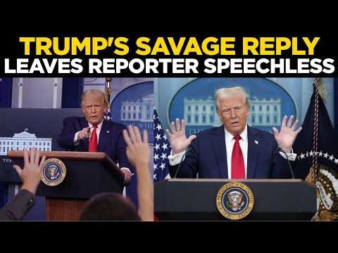 Donald Trump Live | Trump’s Savage Shutdown of Reporter in Fiery Briefing | White House | US News