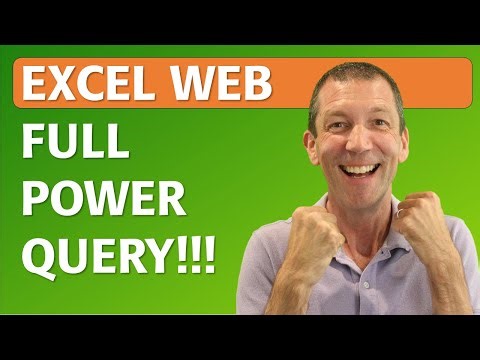 Full Power Query Editor in Excel for Web!!