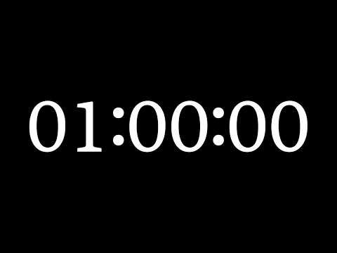 1 Hour Timer / 60 Minute Timer / Countdown / Alarm / No Music / No. 110