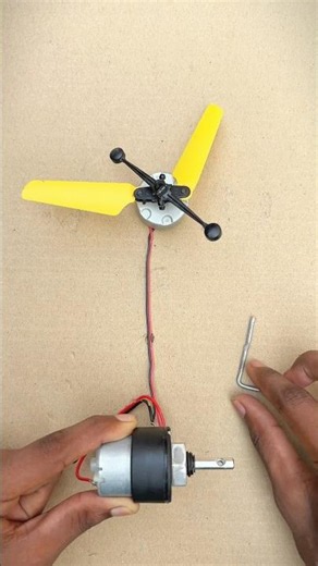 High-Speed Mini Helicopter Propeller Powered by a DVD Dynamo Motor