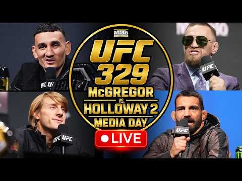 🔴 UFC 329: McGregor vs. Holloway 2 Media Day | Live Stream | MMA Fighting