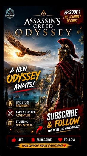 The Beginning of an Epic Journey ⚔️ | Assassin’s Creed Odyssey Episode 1 #Shorts