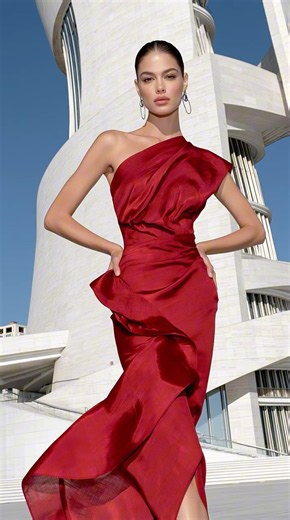 RED DRESS FASHION SHOW ❤️ Italian Fashion & Luxury Style | Thanks for Following #milanfashionweek